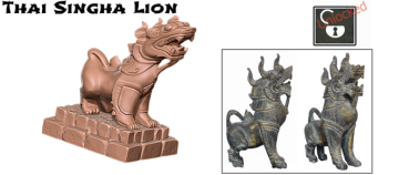 Foo lion - 3D printed